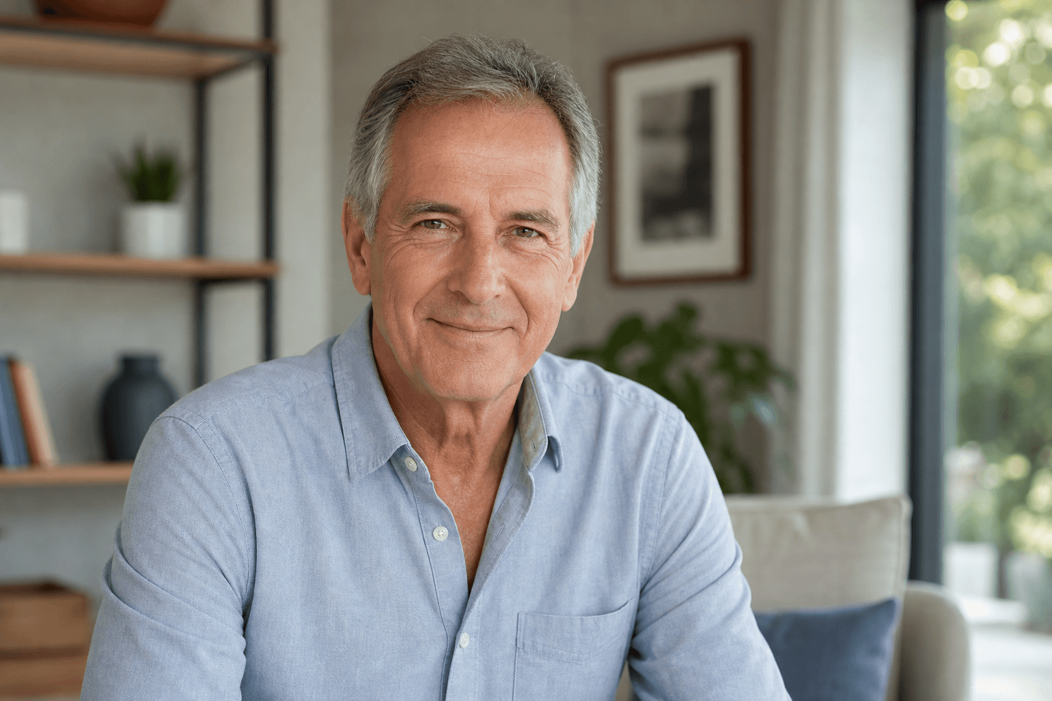 Man feeling empowered